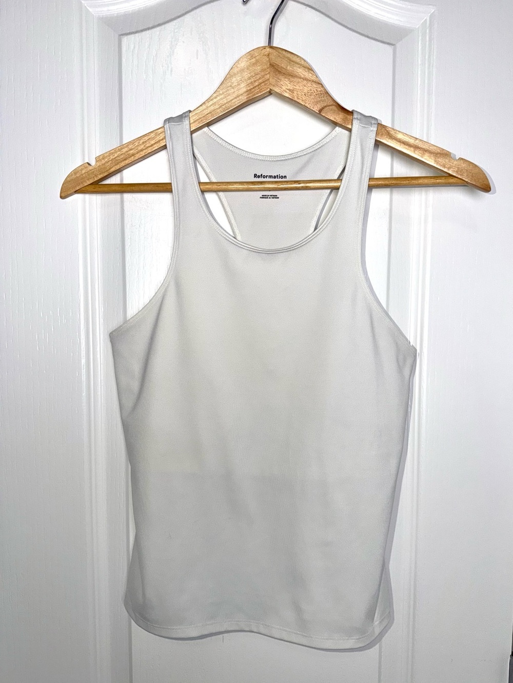 Reformation Whitney Ecomove Tank Cream Size Small - Picture 3 of 7